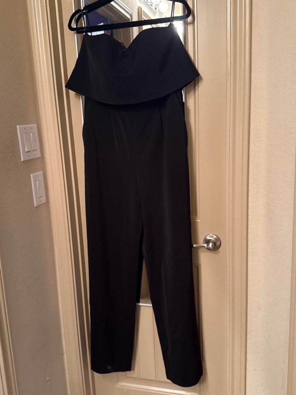Express Strapless Wide Legged Jumpsuit